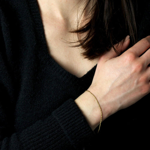 Bracelet Fin bracelet or jaune 58 Facettes CVBR93