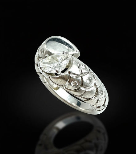 Bague Anello serpente con diamanti, Janesich 58 Facettes