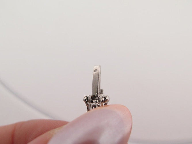 Bracelet bracelet riviere de diamants et saphirs 2ct maille tennis en or blanc 58 Facettes 260237