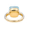 Bague 52 Pomellato Bague Nudo Or rose, Or blanc Topaze, Diamant 58 Facettes 4173823RV
