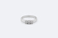 Bague 55 Trilogie en or blanc et diamants 58 Facettes ANL710