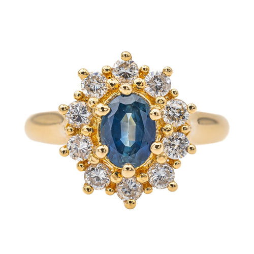 Bague 54 Bague Pompadour Or jaune Saphir 58 Facettes 3029098CN