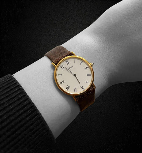 Montre PIAGET - Boîtier en or 18 carats, mécanique 58 Facettes