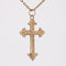 Pendentif Croix ancienne or rose ciselé 58 Facettes CVP137