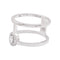 Bague 54 Bague Messika "Glam'Azone" or blanc, diamants. 58 Facettes 33978