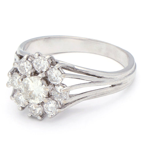 Bague 54.5 Bague Cluster en or blanc et diamants 58 Facettes 4A287E0BF22C4440AFDC666DB4E33D0C
