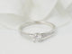 Bague 53 Bague solitaire en or blanc et diamants 0.30 ct 58 Facettes 32448/31791