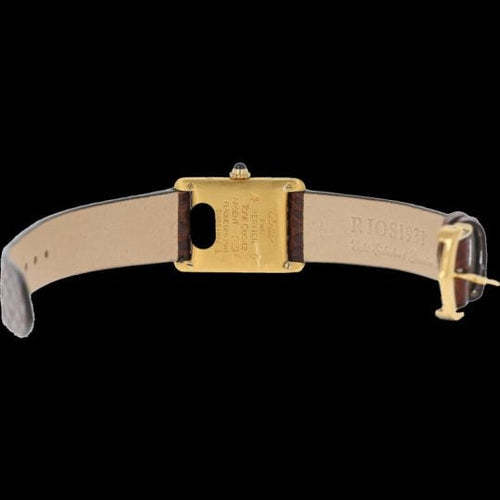 Montre Cartier Montre Tank Vermeil Must De Cartier Vermeil 58 Facettes MT43759