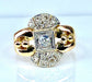 Bague 56 Bague or jaune diamants, vers 1930 58 Facettes AB449