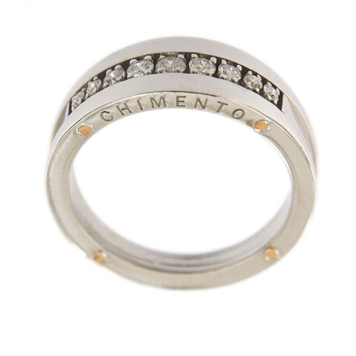Bague 54 CHIMENTO - Demi alliance Diamants 58 Facettes 32439