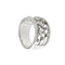 Bague Bague en or blanc sertie de diamants 58 Facettes 24534