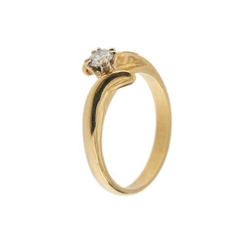 Bague Bague solitaire contrariée avec diamant 0,30 ct 58 Facettes 31425