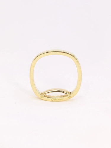 Bague 57.5 Alliance carrée Dinh Van or jaune 58 Facettes J423