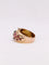 Bague 54.5 Bague tank or rose diamant grenats 58 Facettes J369
