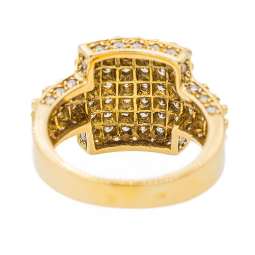 Yellow Gold Diamond Cocktail Ring 