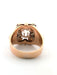 Bague Bague en or rose motif floral et diamant 58 Facettes