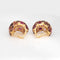 Boucles d'oreilles Grandes boucles d'oreilles en or jaune et diamants tourmaline rose 58 Facettes G14071