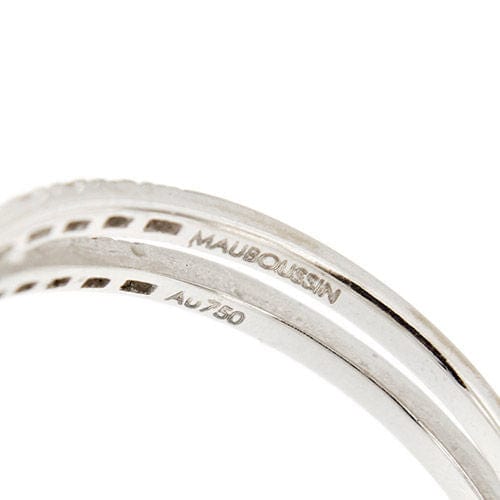 Bague 55 MAUBOUSSIN - Bague double avec diamants 58 Facettes 38611