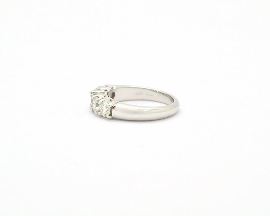 Bague Bague Rivière en or blanc 1,25 ct 58 Facettes