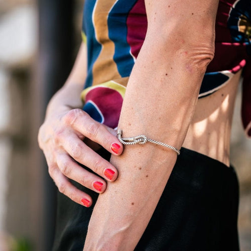 Bracelet HERMÈS - Bracelet - en argent par Lucien Vachey 58 Facettes