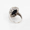 Bague 46 Vintage Art Deco Bloodstone Ring White Gold Filigree 58 Facettes G6897