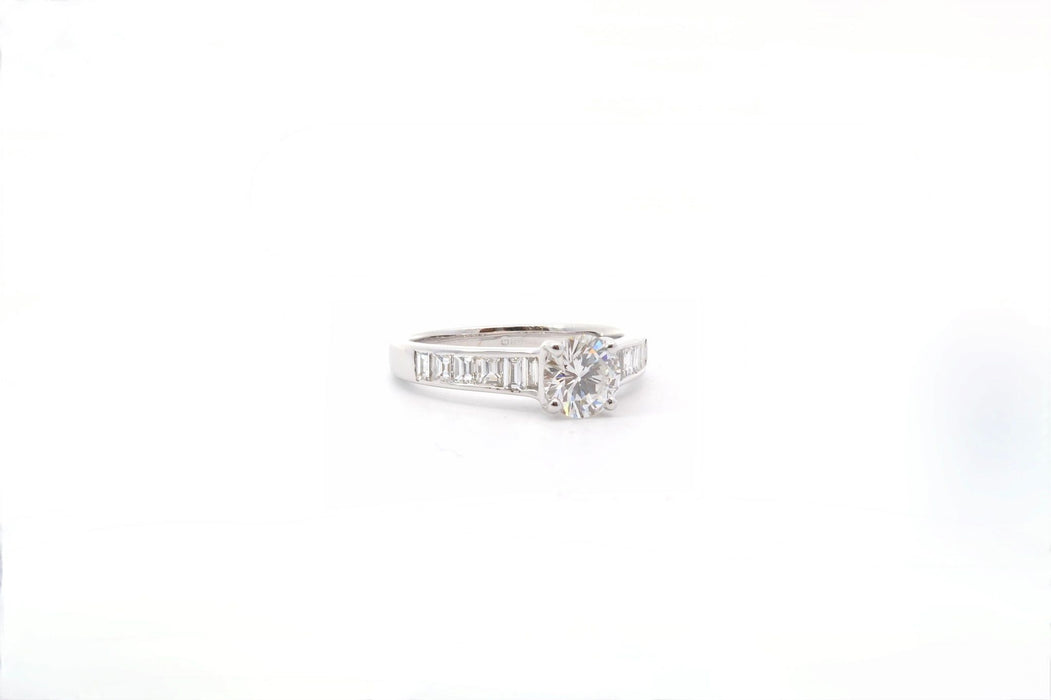 White gold diamond ring