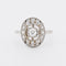 Bague 53 Bague Art Deco Or Blanc Platine et Diamants 58 Facettes 249-1
