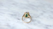 Bague 54 Bague Art Deco Chrysoprase Diamants 58 Facettes
