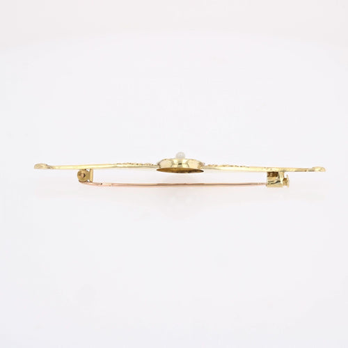 Broche Broche ancienne barrette perle fine et diamants 58 Facettes 25-053