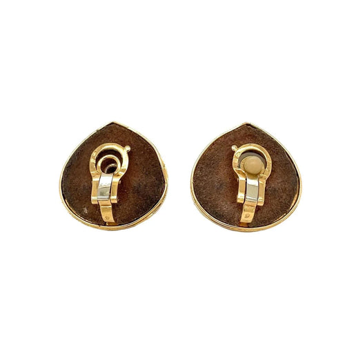 Boucles d'oreilles Boucles d'oreilles en or et nacre noire Marina B 58 Facettes