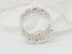 Bague 50 Bague ajourée en or blanc et diamants 58 Facettes 33437