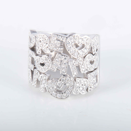 Bague 53 Bague Pasquale Bruni Amore or blanc et diamants 58 Facettes P9L7
