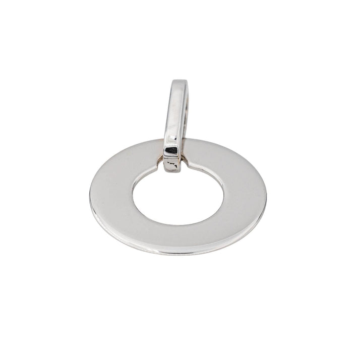 Dinh Van White Gold Target Pendant