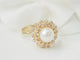 Bague 53.5 Bague vintage perle de culture et diamants 58 Facettes 33538