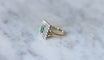 Bague émeraude colombienne double entourage diamants 58 Facettes