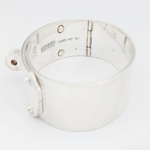 Bracelet Bracelet jonc Hermès Kelly en argent 58 Facettes 32406