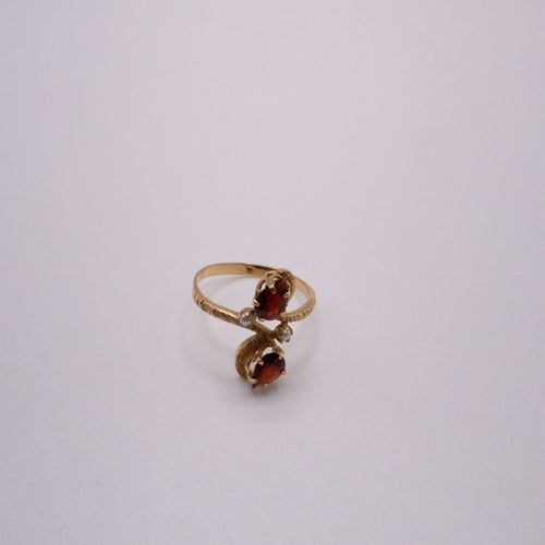 Bague 51 Bague Toi et Moi Or Jaune, Diamants et Rubis 58 Facettes 5-GSJE101-01