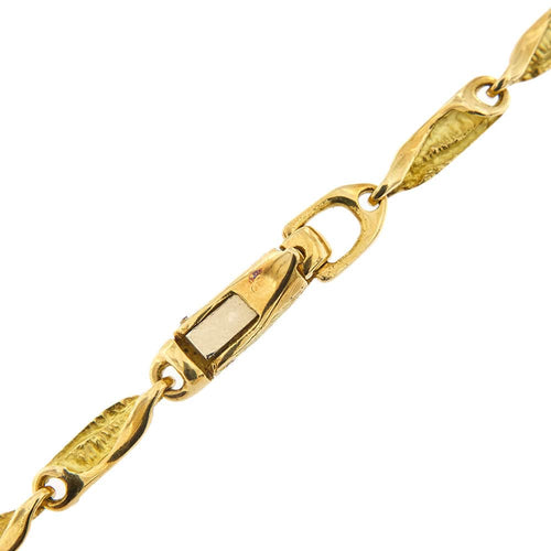 Collier Collier feuille or jaune 58 Facettes 34514