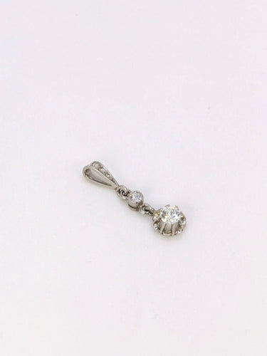 Pendentif Pendentif ancien platine diamants 0,34 ct 58 Facettes J402