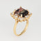 Bague 54 Bague en or jaune et diamants tourmaline bicolore de 5,60 ct 58 Facettes G13862