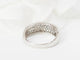 Bague 59 Bague jonc en or blanc et diamants 58 Facettes 33104