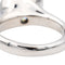 Bague 53 Bague Or blanc Aigue marine, Diamant 58 Facettes 3655097CN