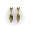 Boucles d'oreilles Boucles d'oreilles pendantes en or et quartz fumé avec diamants 58 Facettes