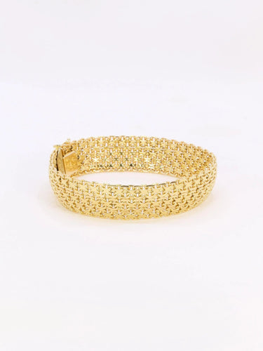 Bracelet Bracelet vintage maille milanaise or jaune 58 Facettes 1095.2