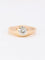 Bague jonc vintage or jaune diamant 58 Facettes 1087.26