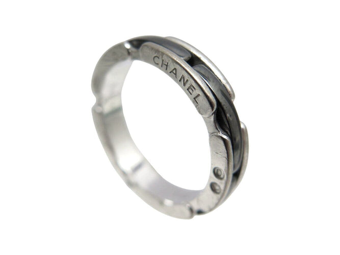 Bague 55 bague CHANEL ultra pm j3092 t55 en or blanc 18k ceramique noire 58 Facettes 271539