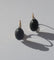 Boucles d'oreilles Boucles d’oreilles dormeuses anciennes en or rose 18 carats et jais noir 58 Facettes