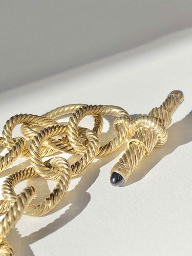 Bracelet Bracelet en or jaune 18k saphirs 58 Facettes