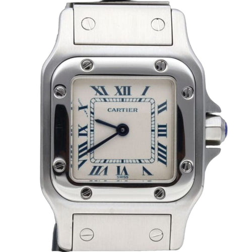 Montre Cartier Montre Santos Galbée Pm 58 Facettes MT42438