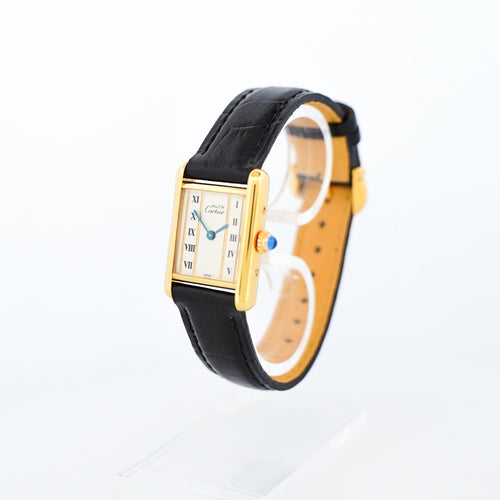 Cartier Tank Must - Ivory Column dial - SM 58 Facettes